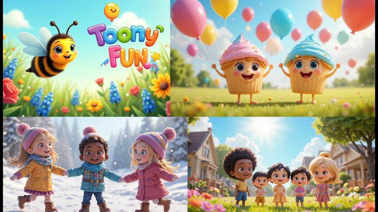 4 adorable Nursery Rhymes  compilation