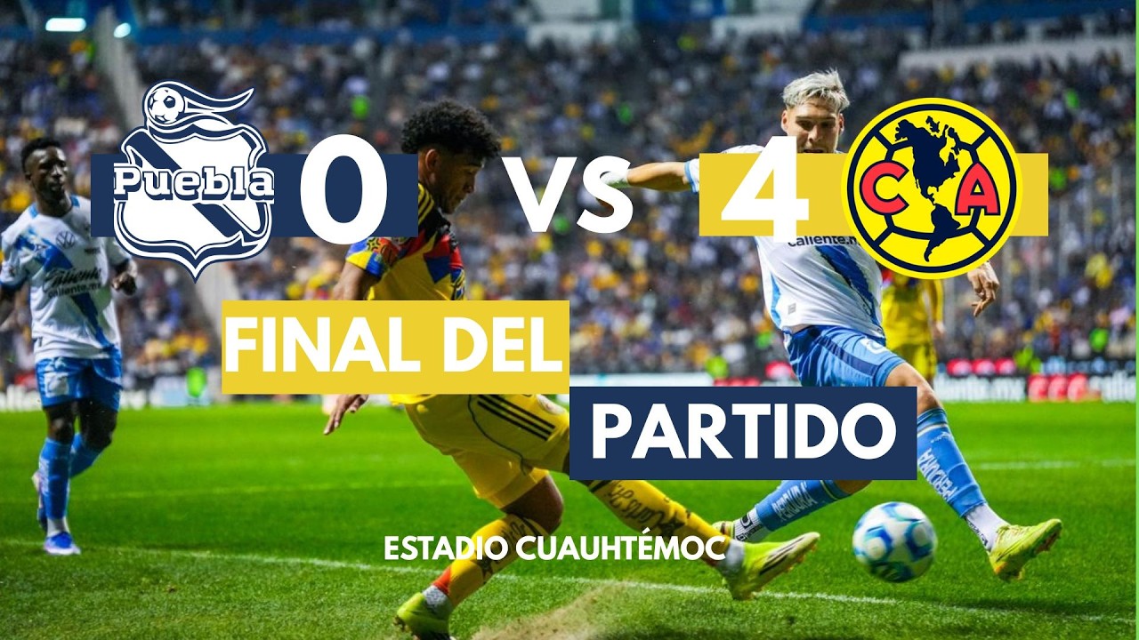 Puebla vs América | 0-4 JCL2026 | Goles | Resumen