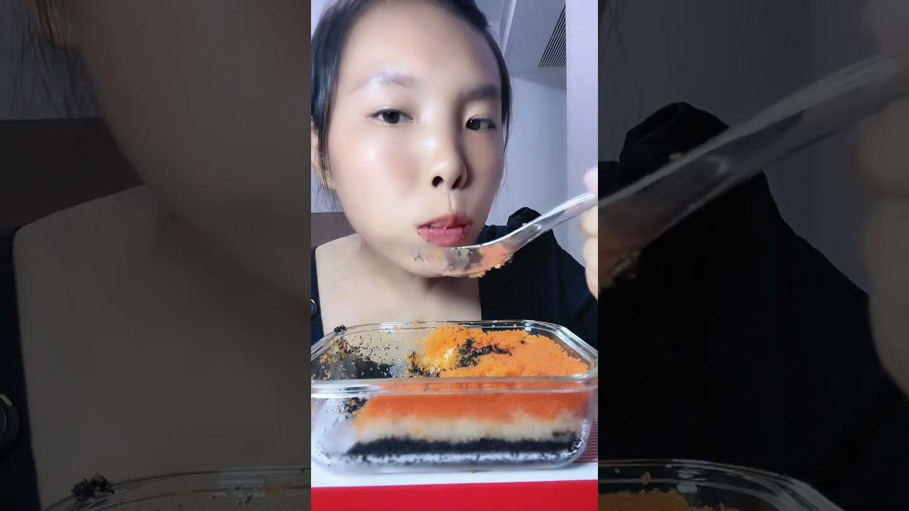 Asmr  fruity tobiko eggs. Renxing fish roe eating sound #creator