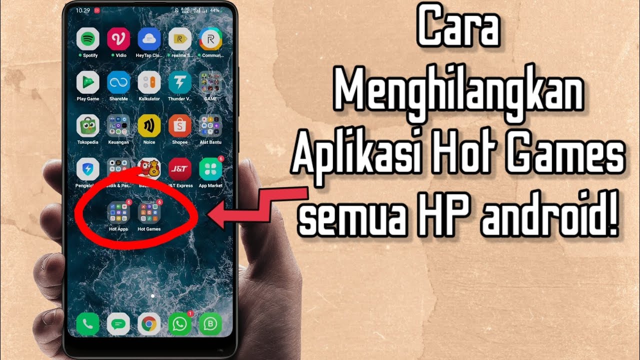 Cara Menghilangkan Aplikasi Hot Games Di HP Oppo / Realme