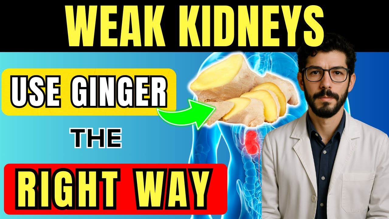 TOP 6 Ginger Methods for Weak Kidneys to Detox, Lower Creatinine, and Restore Kidney Function