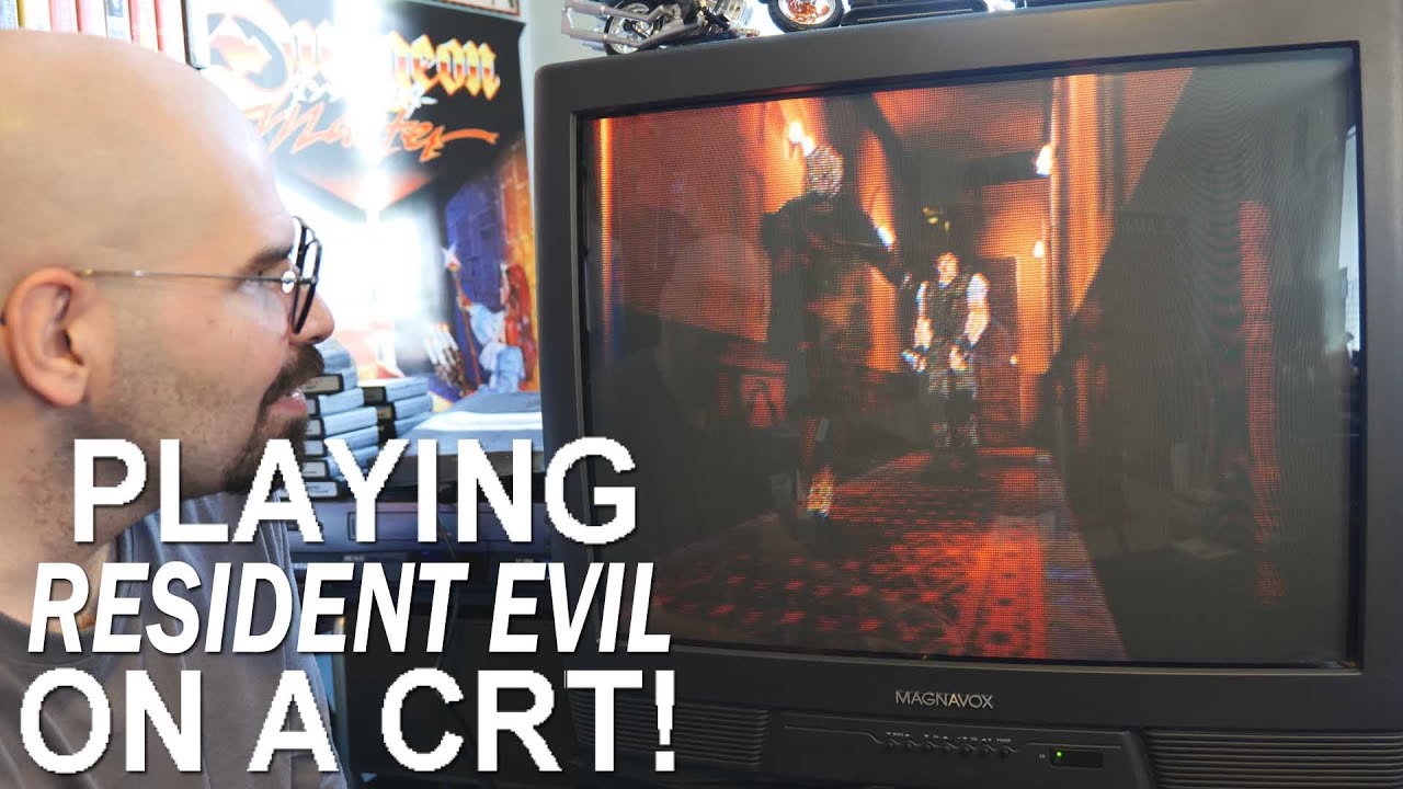Resident Evil for Sega Saturn on a CRT (Memory Lane)