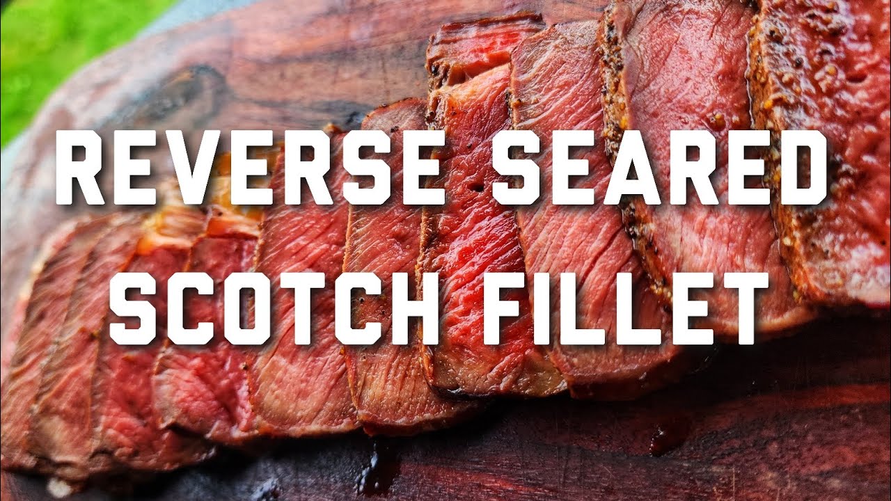 Reverse Seared scotch fillet steaks.