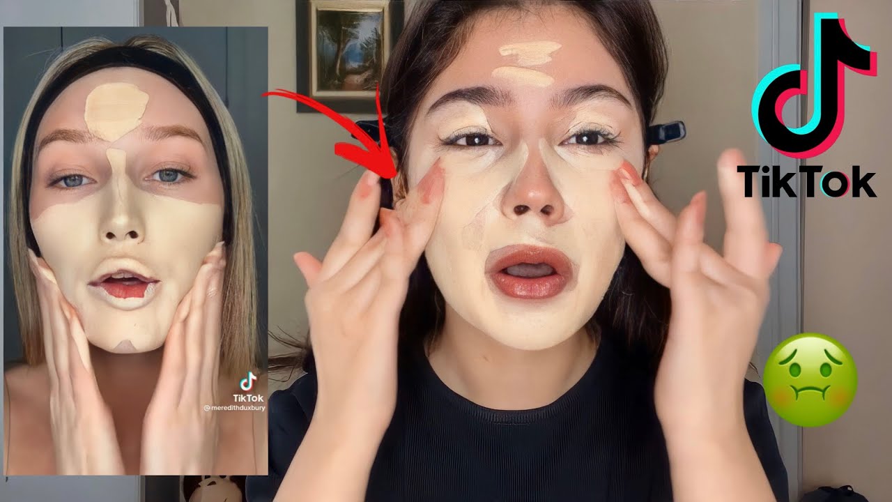 Я попробовала самые странные трюки с макияжем из TikTok! 😨
