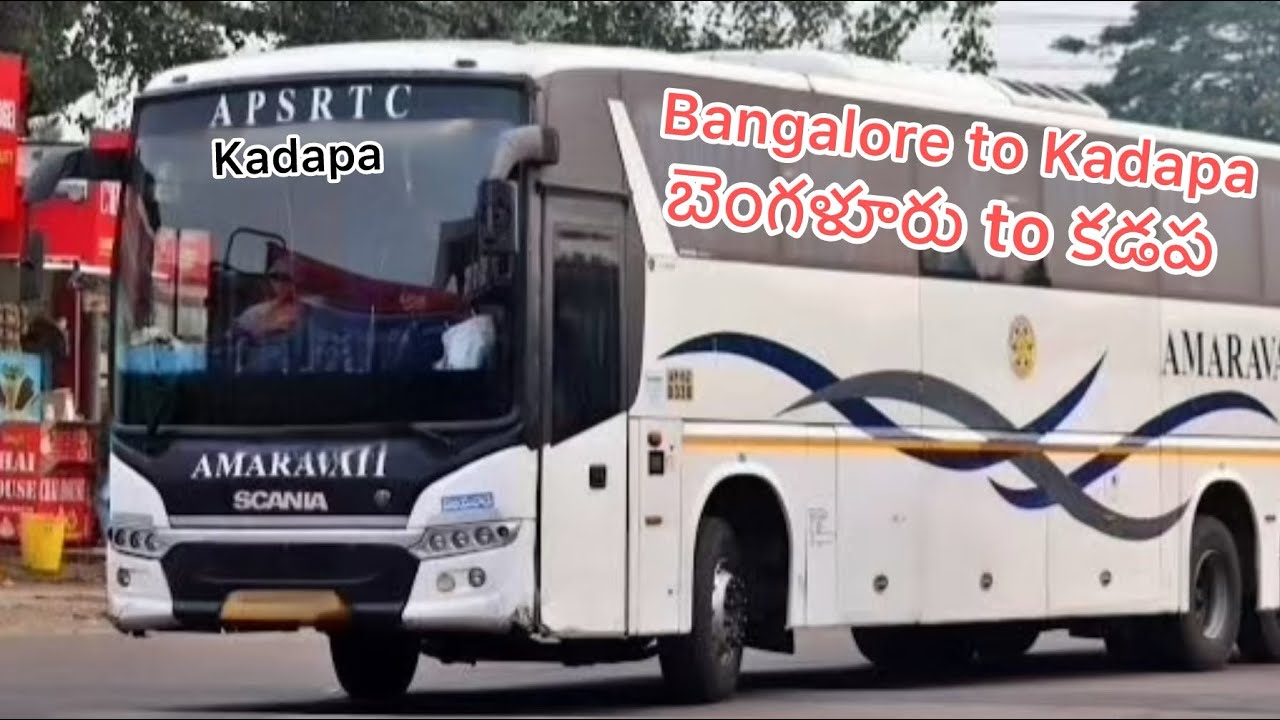 Bangalore to Kadapa APSRTC  Amravati bus