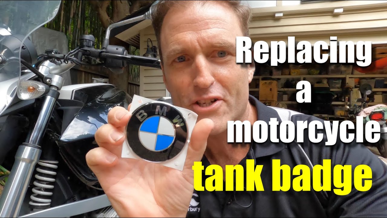 BMW motorcycle tank badge replacement