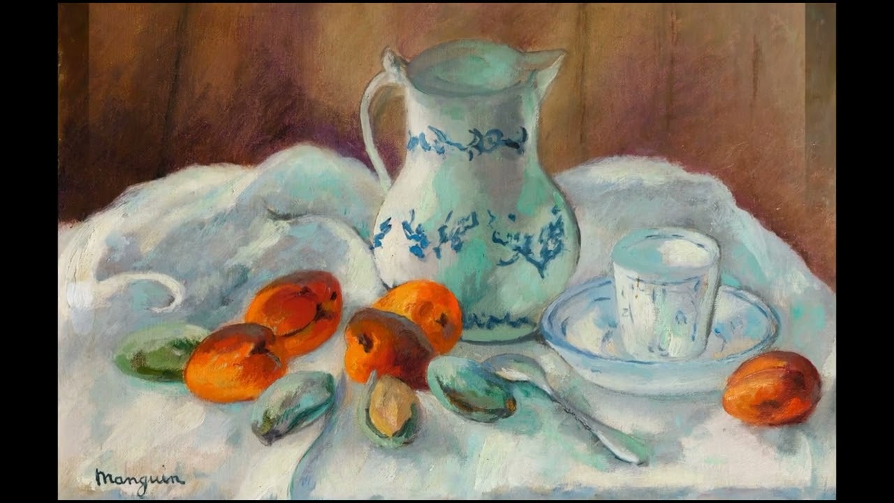 Henri Charles Manguin (1874-1949) - A French painter, associated with the Fauves. Still lifes.