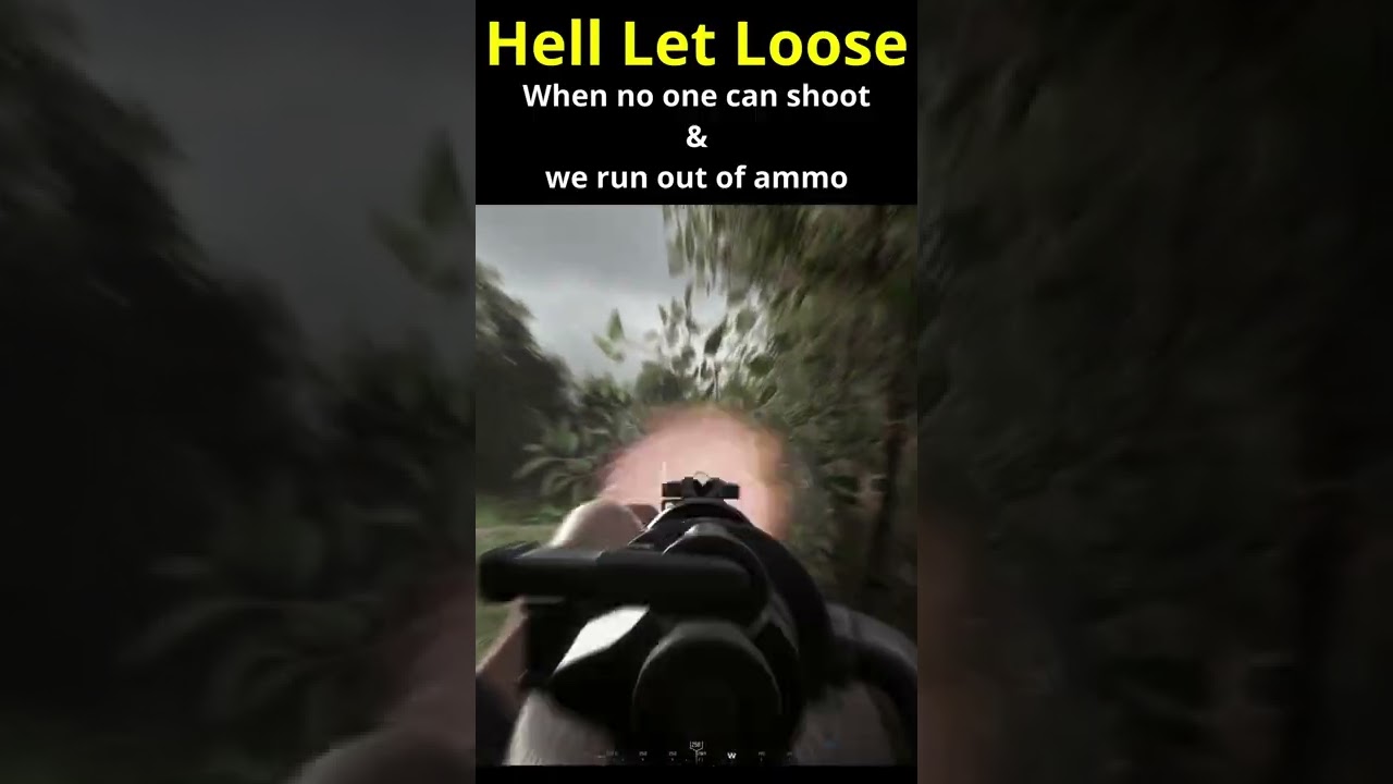 When no one can shoot - Hell Let Loose #shorts