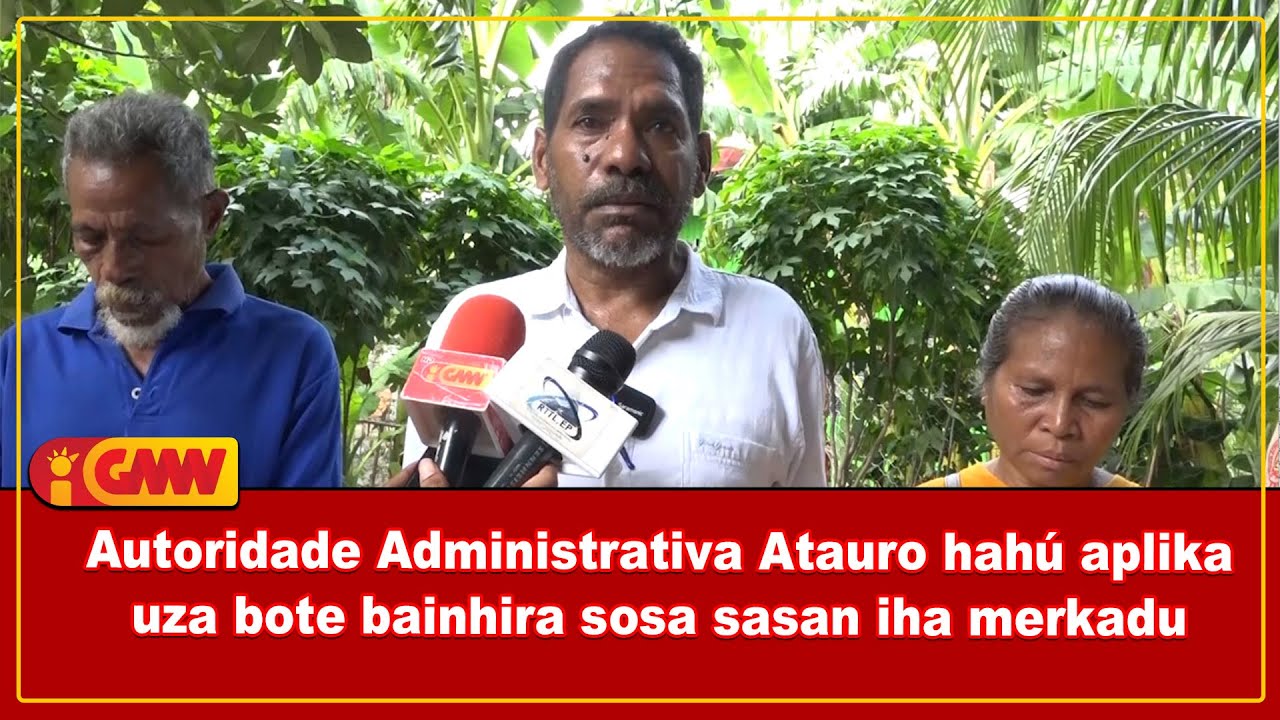 Autoridade Administrativa Atauro hahú aplika uza bote bainhira sosa sasan iha merkadu