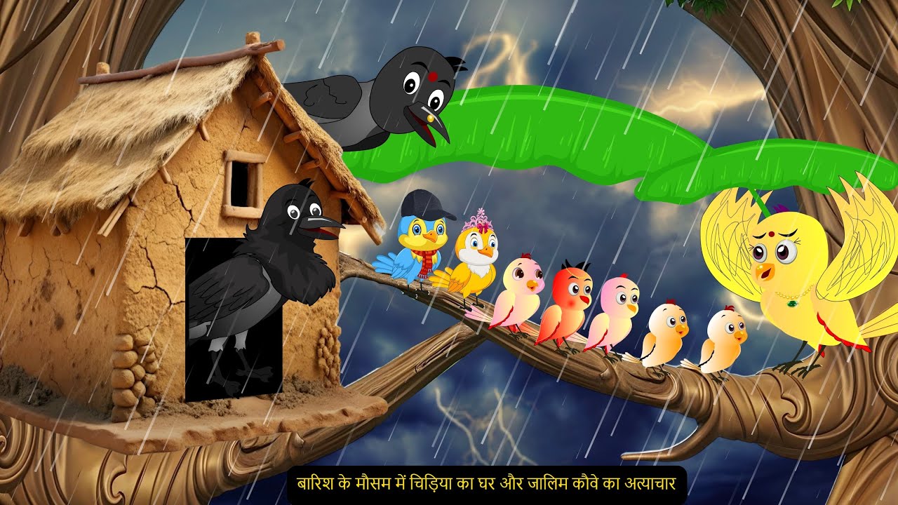 बारिश की कहानी | NEW Episode| Rano Chidiya Wala Cartoon| Hindi Cartoon |Tuni Chidiya Ki Kahaniya