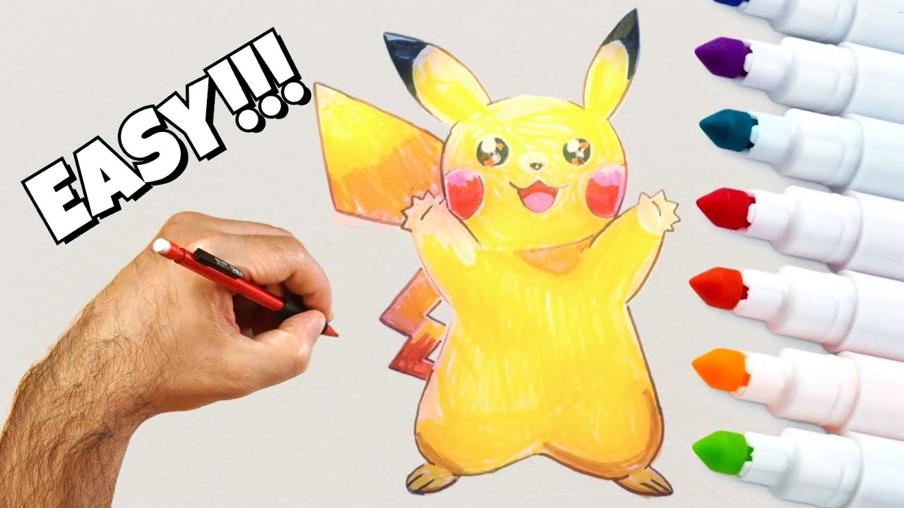 Drawing Pikachu | Easy Art for Beginners 