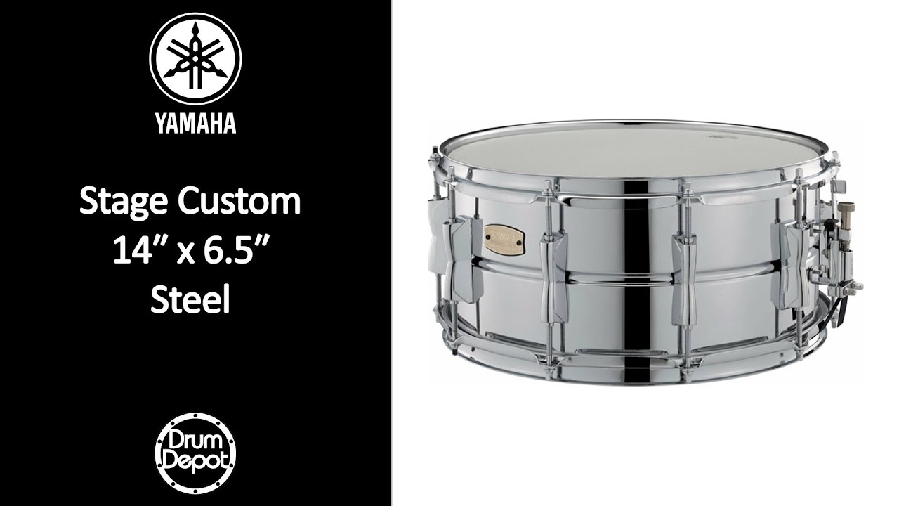 Yamaha Stage Custom 14″ x 6.5″ Steel Snare Drum Demo