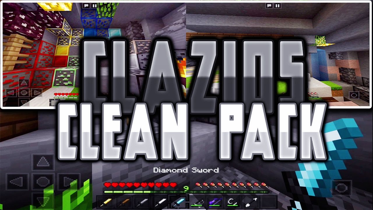 Cazios Clean Pack 16x ~ MCPE 1.x Grey PvP Pack ~ 2017