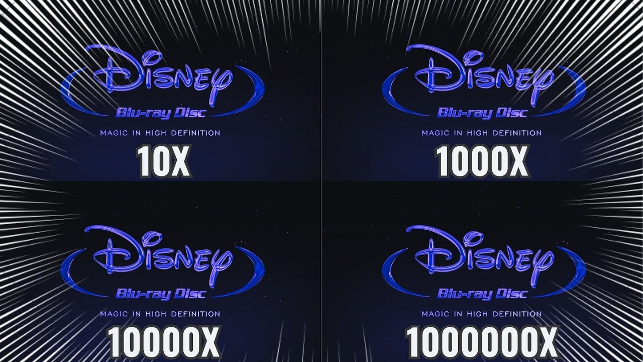 Disney Blu Ray Disc Intro Getting 100000X Fast