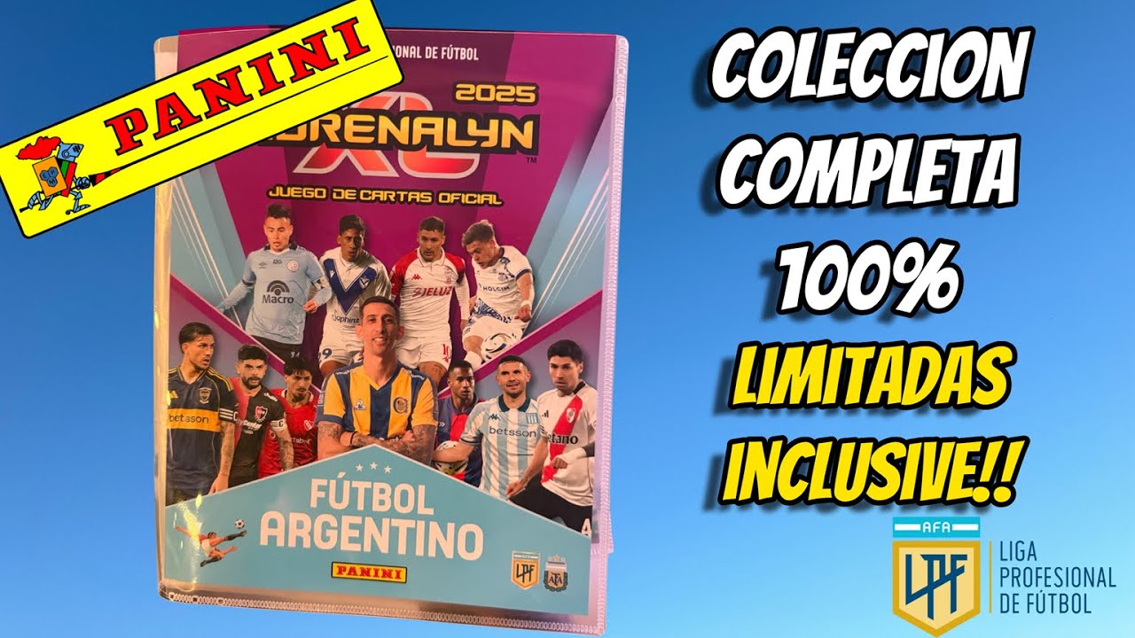 FUTBOL ARGENTINO 2025 ADRENALYN COLECCION COMPLETA