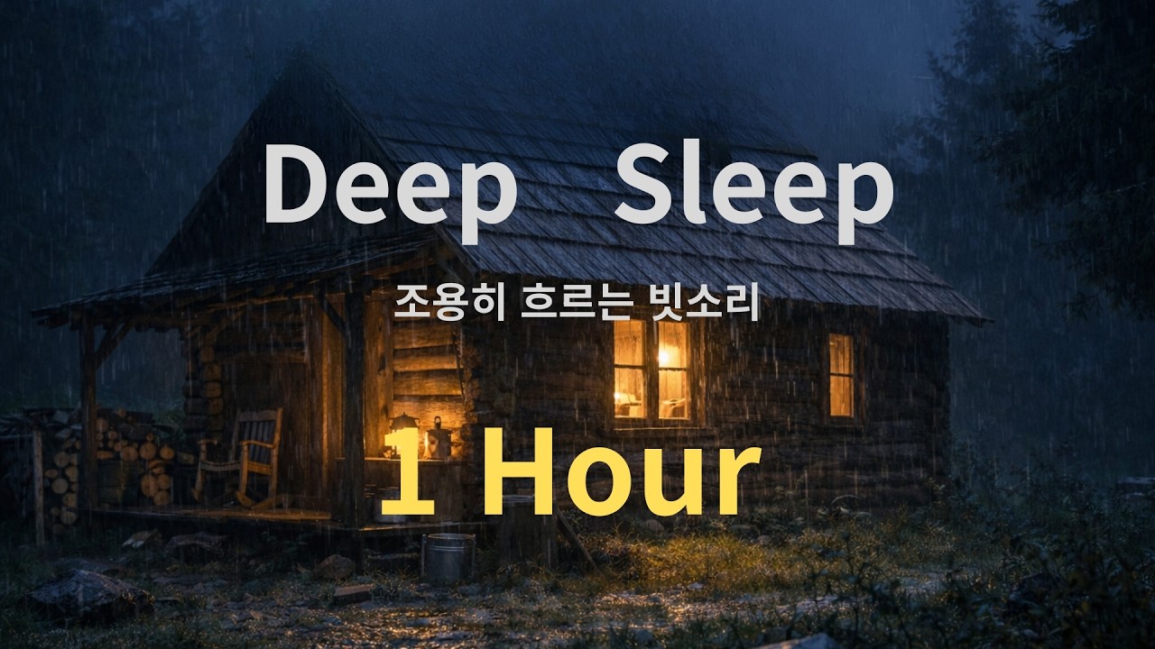 Cozy Cabin Rain Sounds for Sleep | 1 Hour