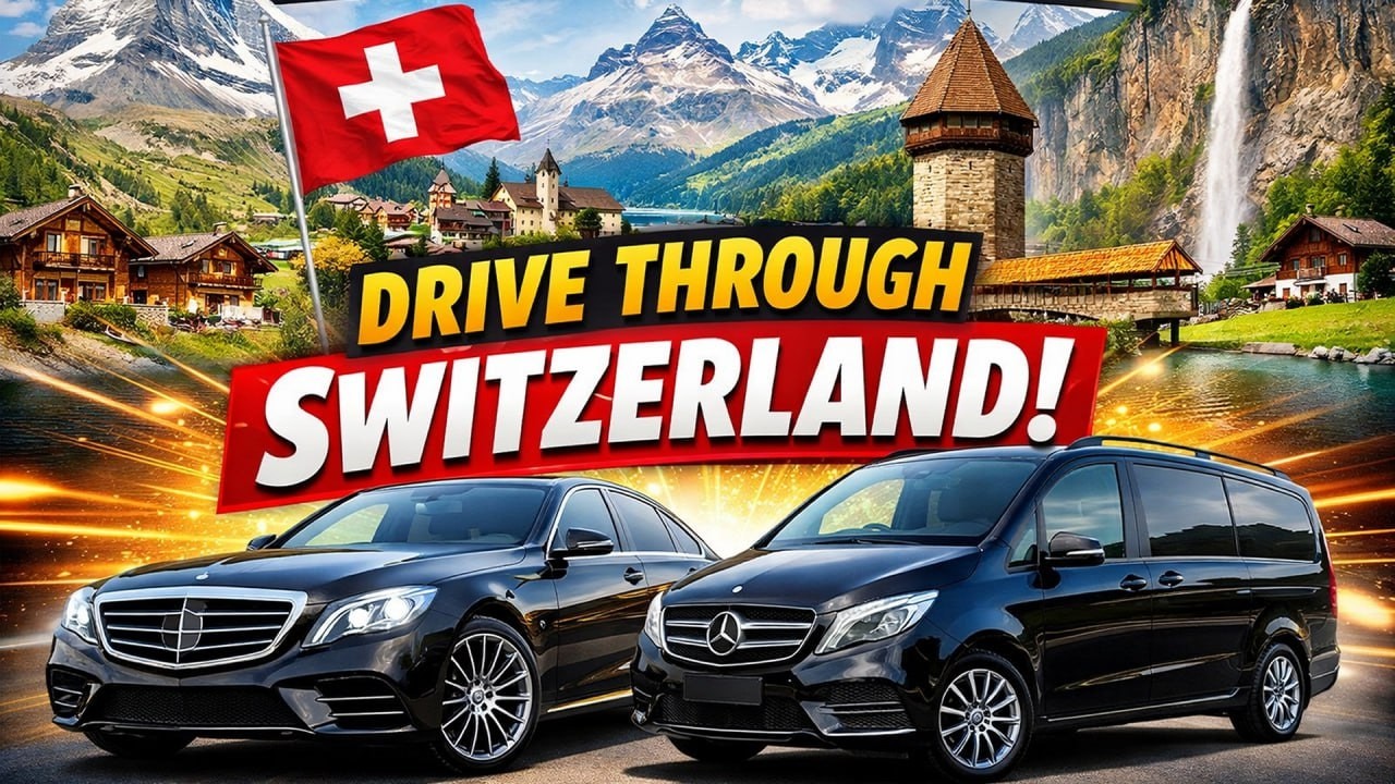 Swiss Transfers | Driving Dübendorf (Zurich) to Zürich City | 11.02.2026 | Techno House Music Mix