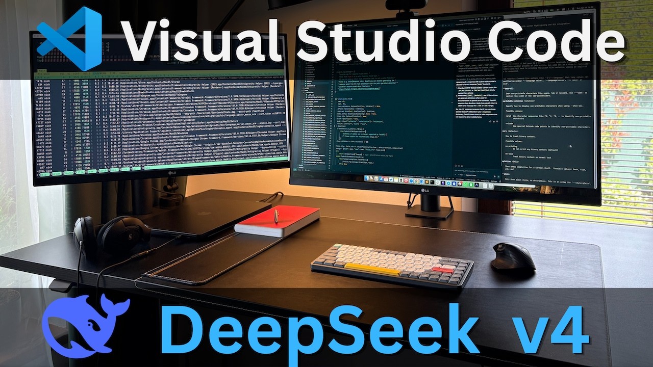 Как подключить DeepSeek v4 к VS Code за 2 минуты