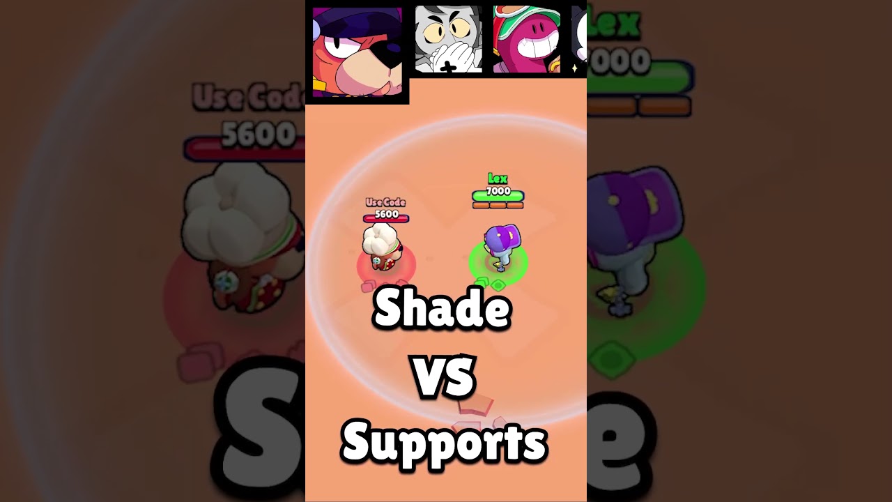 Shade 1v1 VS Every Support Brawler #brawlstars