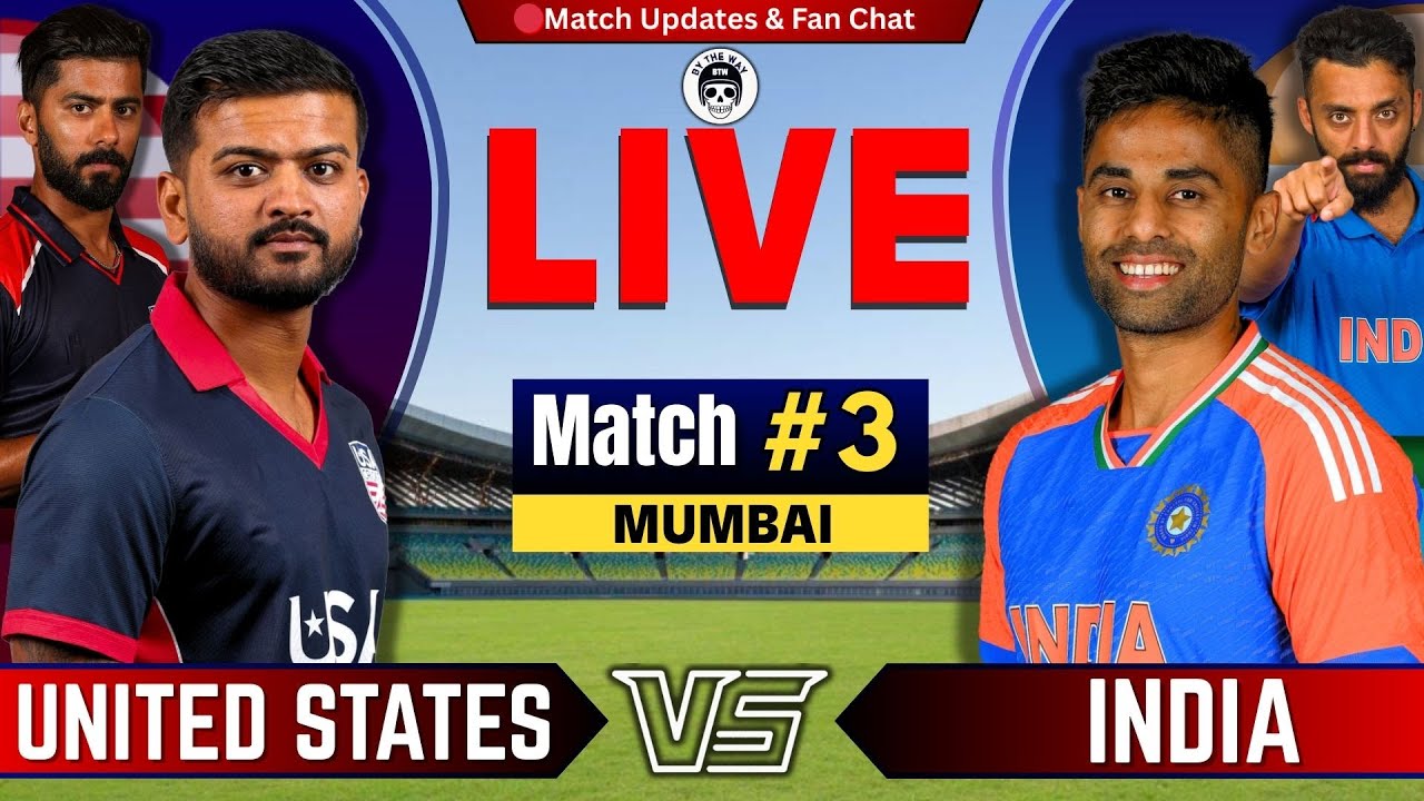 🔴INDIA vs United States, 3rd Match | Live Cricket match Today | IND vs USA Live Score  | by Shahid
