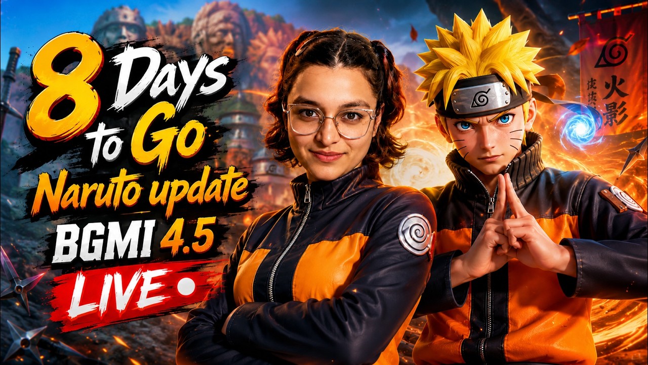 NARUTO UPDATE BGMI 4.5 LIVE 🔴 COMING SOON