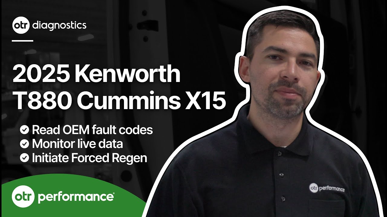 2025 Kenworth T880 Cummins X15 Live Demo with OTR Diagnostics Scan Tool