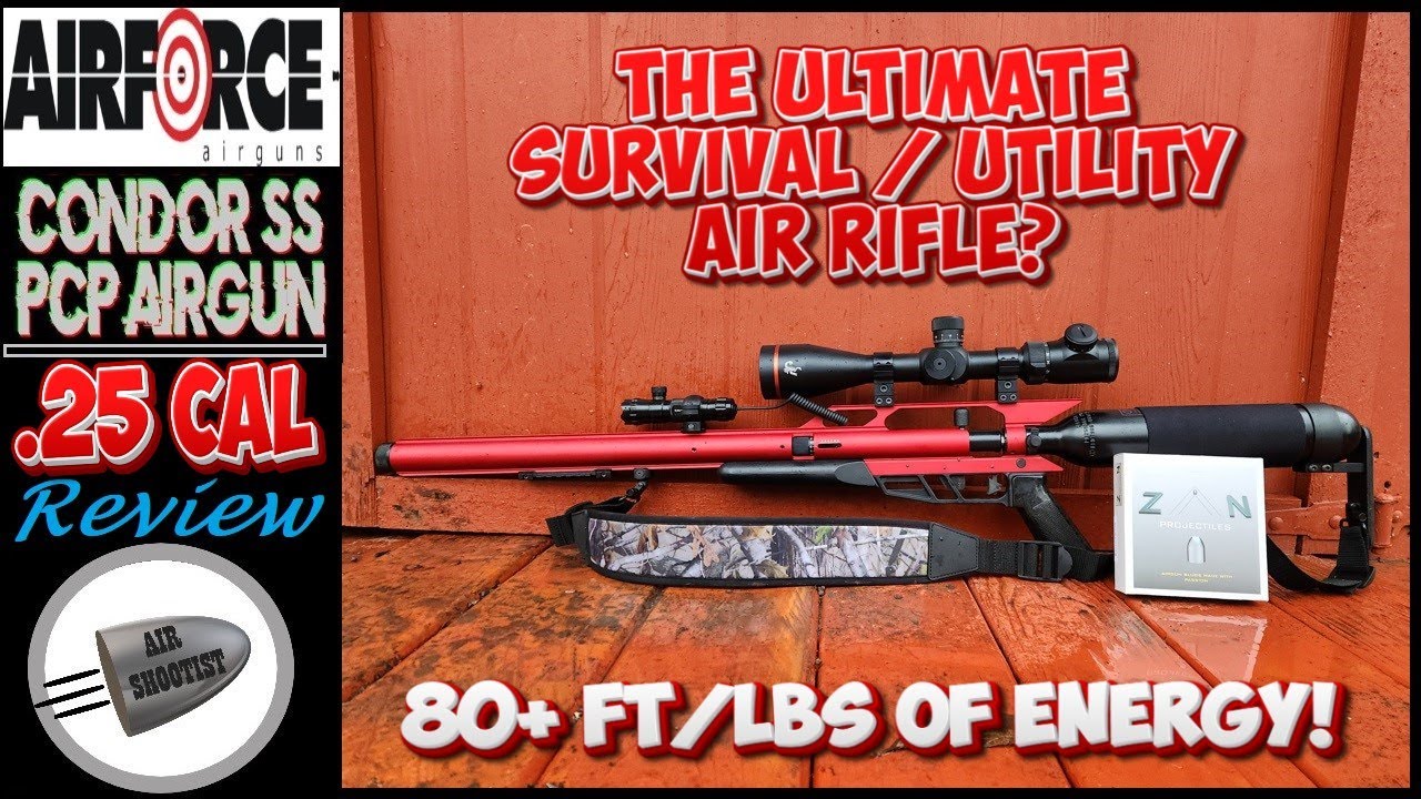 2025 Airforce Condor SS .25 Cal - The Ultimate Survival PCP Air Rifle? Test w/ 41gr Zan Airgun Slugs