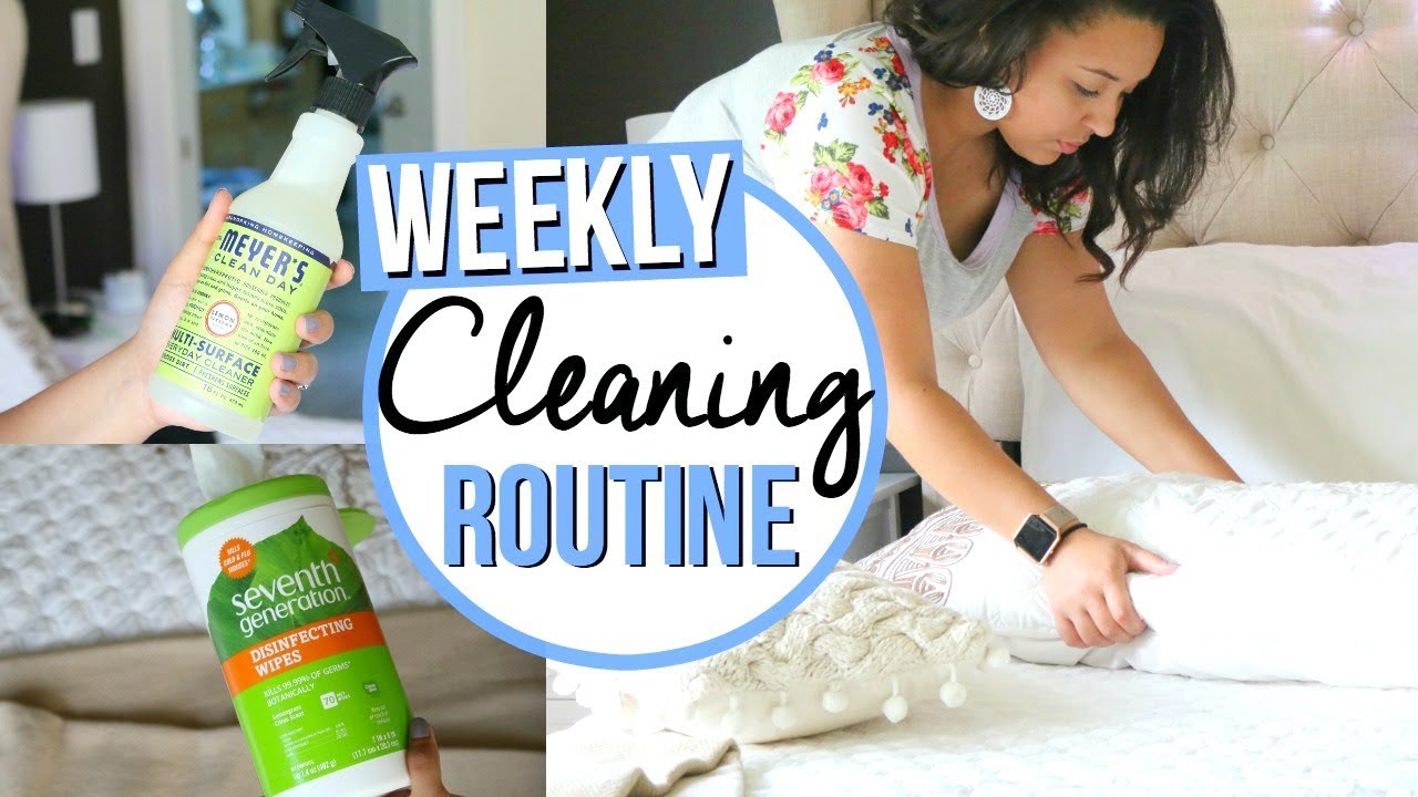 CLEAN WITH ME 2017 | MY WEEKLY CLEANING ROUTINE | Page Danielle
