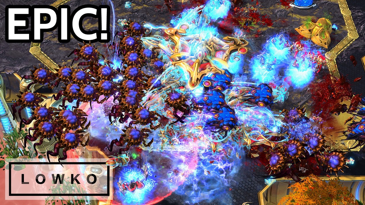 This StarCraft 2 Late Game is INTENSE!