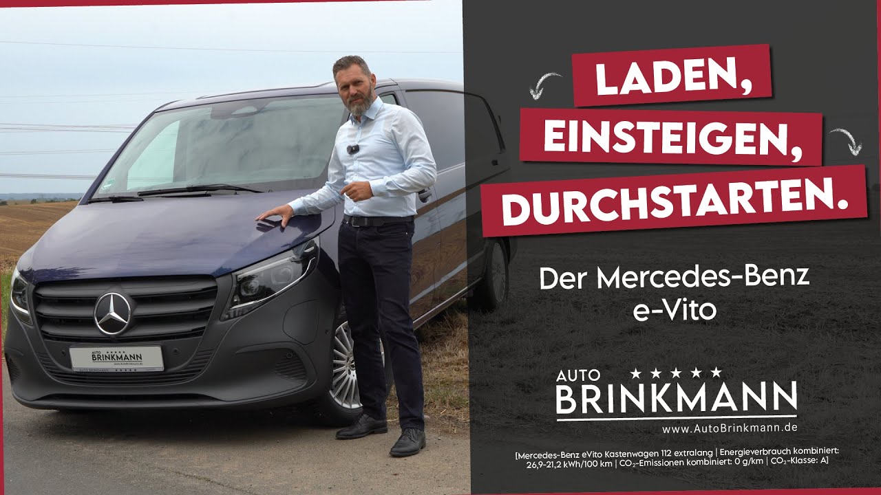 Der Mercedes-Benz eVito zeigt vollelektrische Power. ⚡🚐