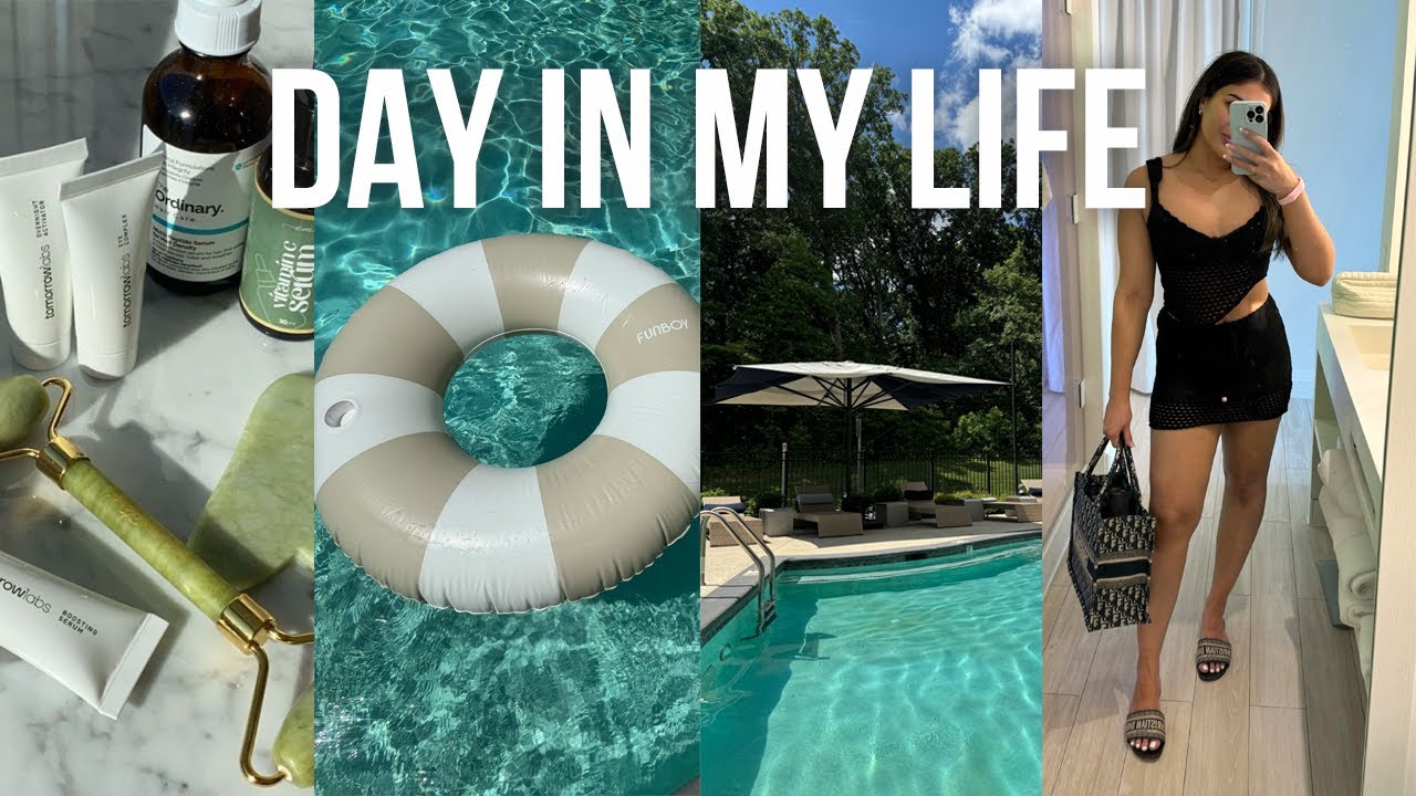 pool day, what's in my pool bag, summer essentials, after sun skincare, amazon haul, pr unboxing