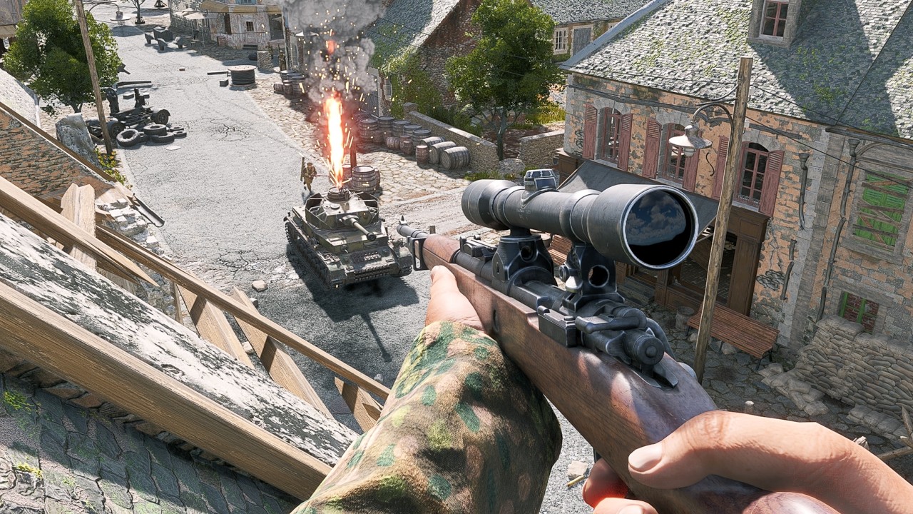 German Sniper vs US Paratroopers - Operation Market Garden | Enlisted Gameplay