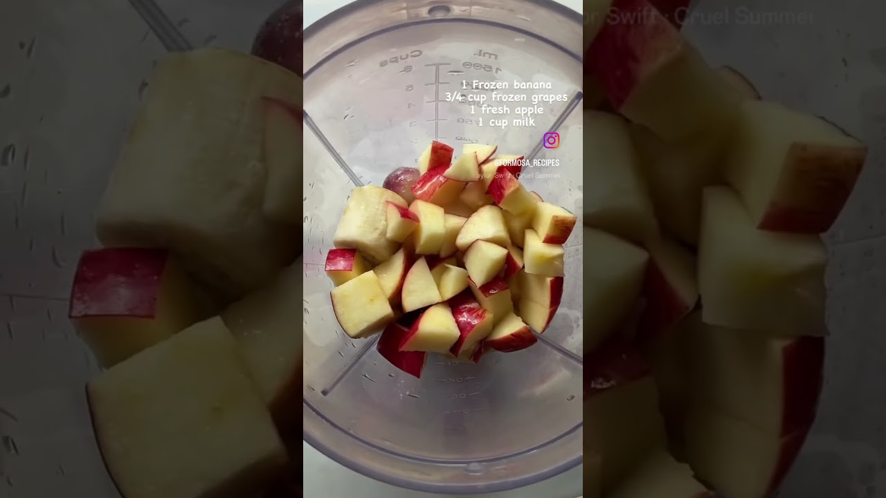 Easy apple grape smoothie #smoothie  #easyrecipes #healthy  #recipe #smoothierecipes  #smoothies