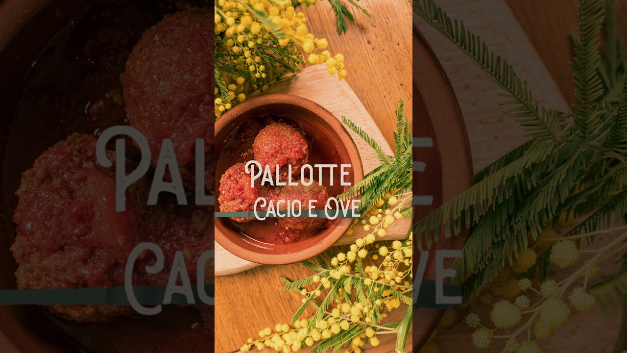 🍅🧀RICETTA DELLE PALLOTTE CACIO E OVE 💐