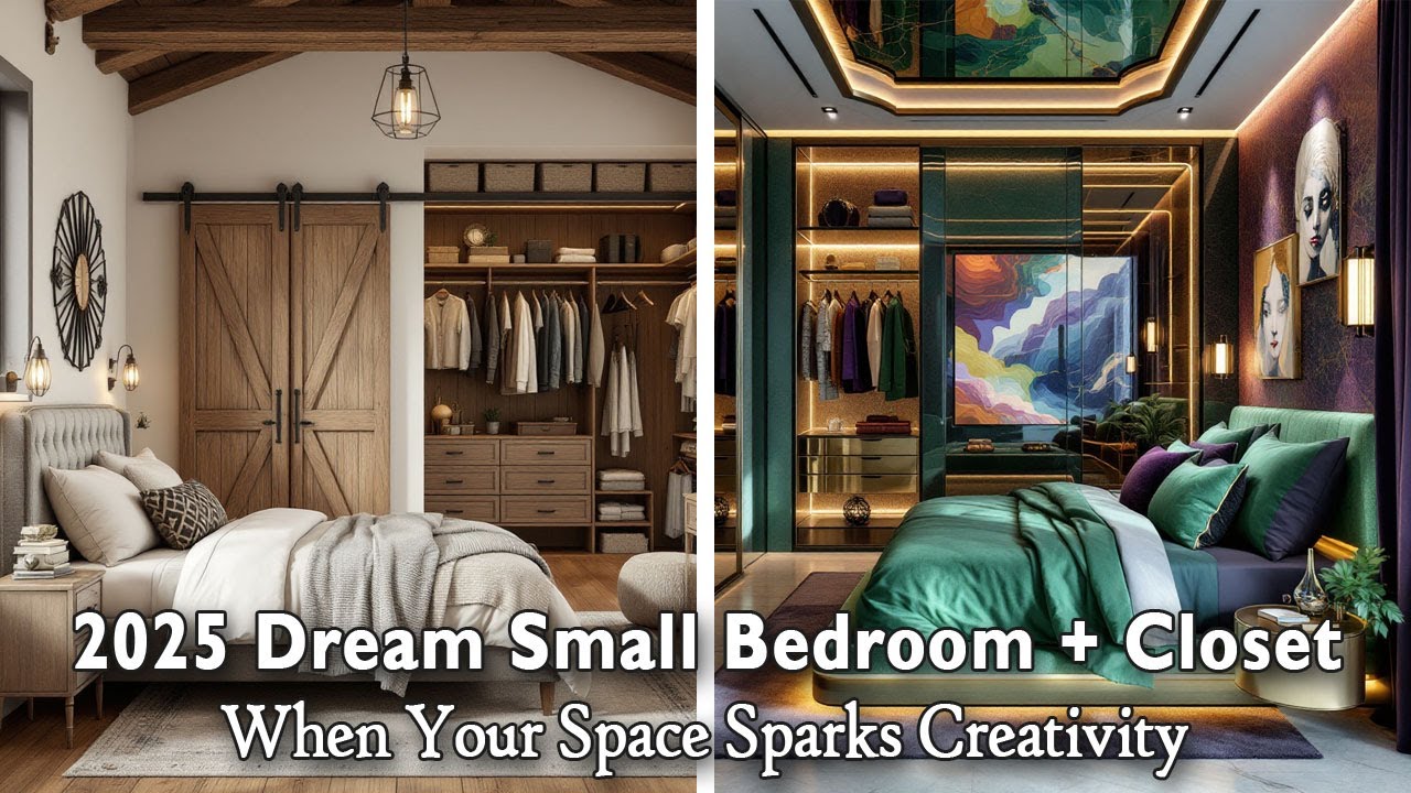 Best 2025 Small Bedroom + Walk-In Closet Designs! 200+ Ideas, Tips and Trends