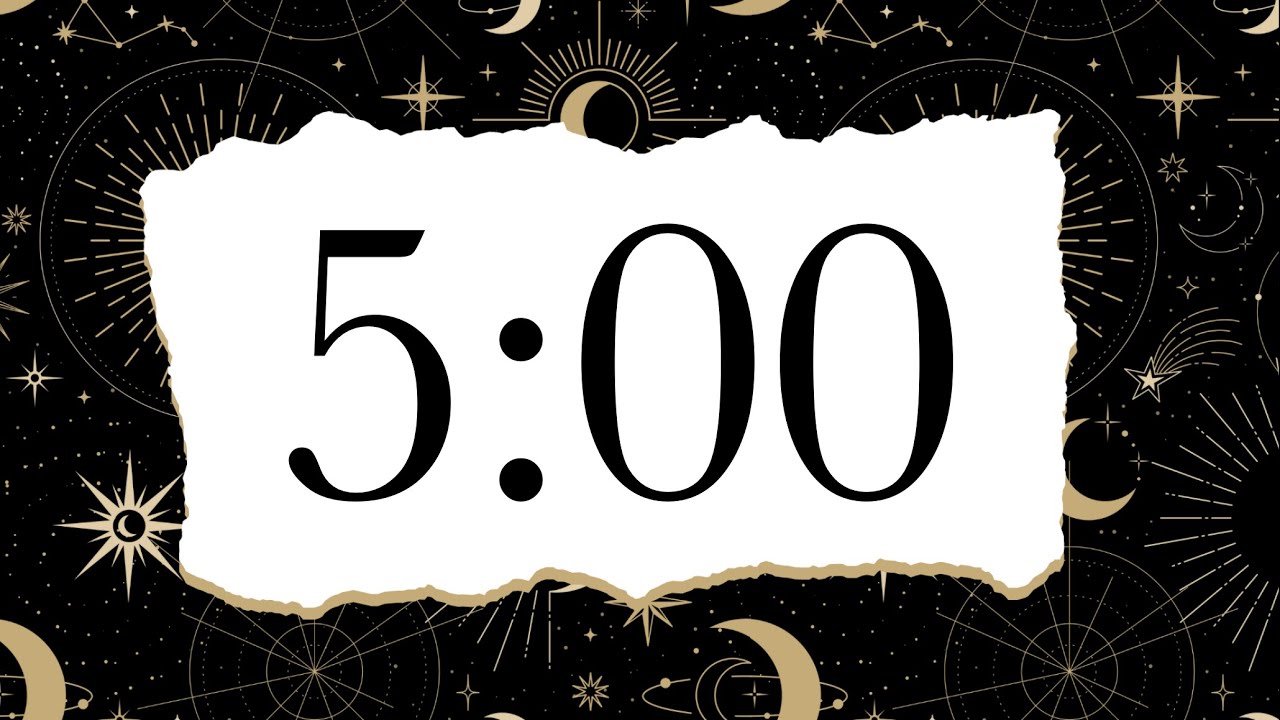 5 Minute Celestial Meditation Timer (Calm Music Throughout)