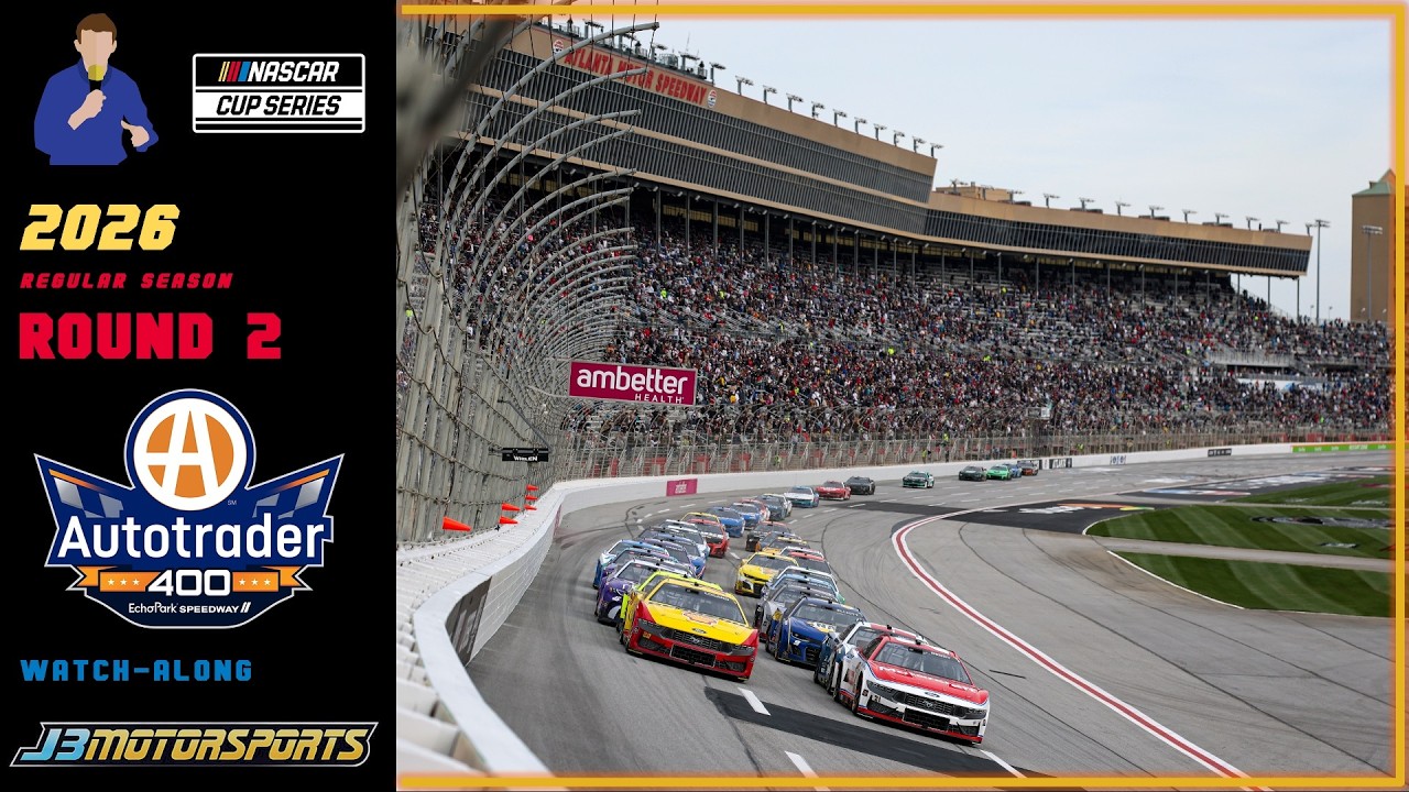 🔴 NASCAR Cup Series | 2026 | Round 2 | #Autotrader400 Watch-Along