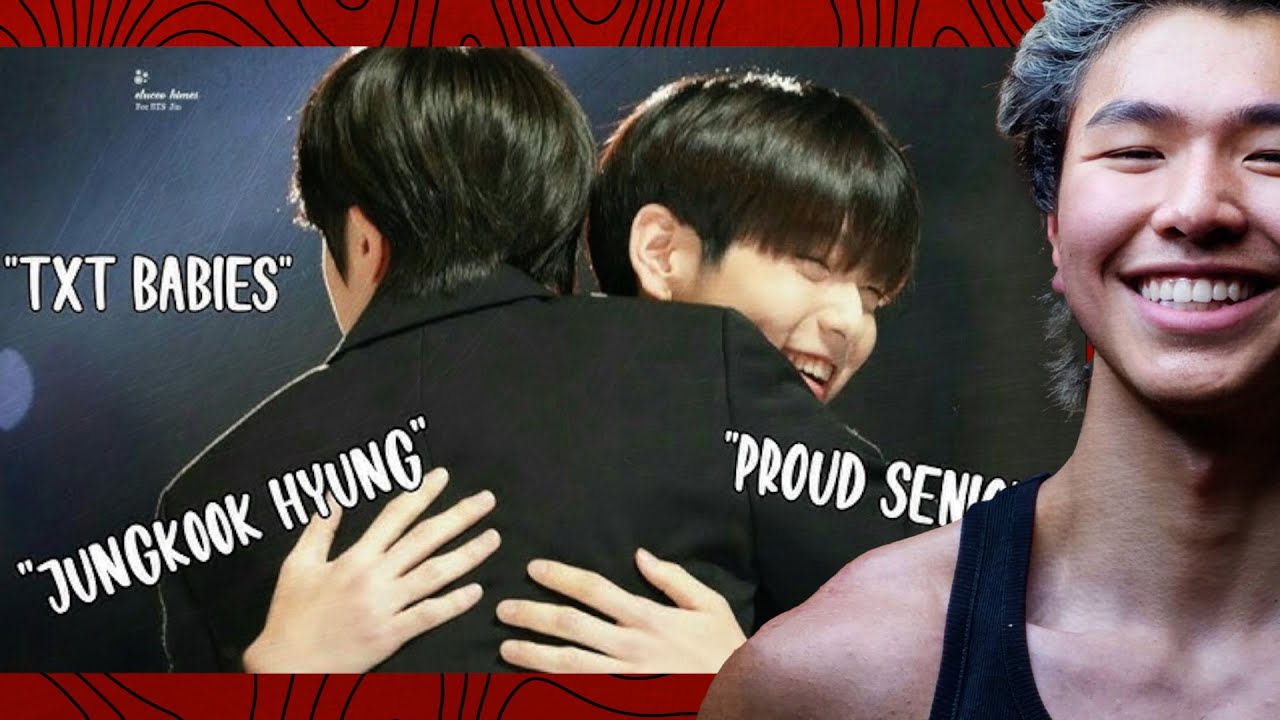 bts being supportive and proud hyungs to txt
