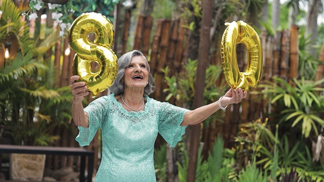 80 anos de Aura — Uma vida celebrada com amor e alegria 🥳