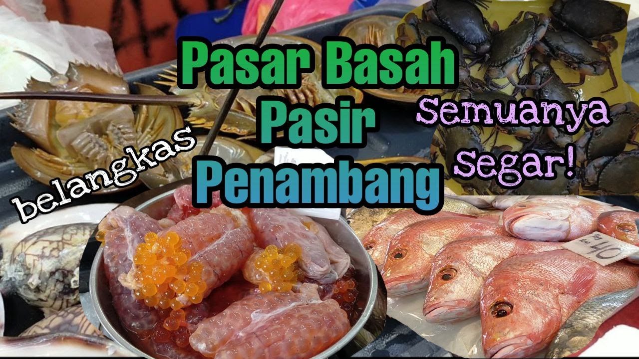 Pasar Pasir Penambang Kuala Selangor Wet Sea food Market