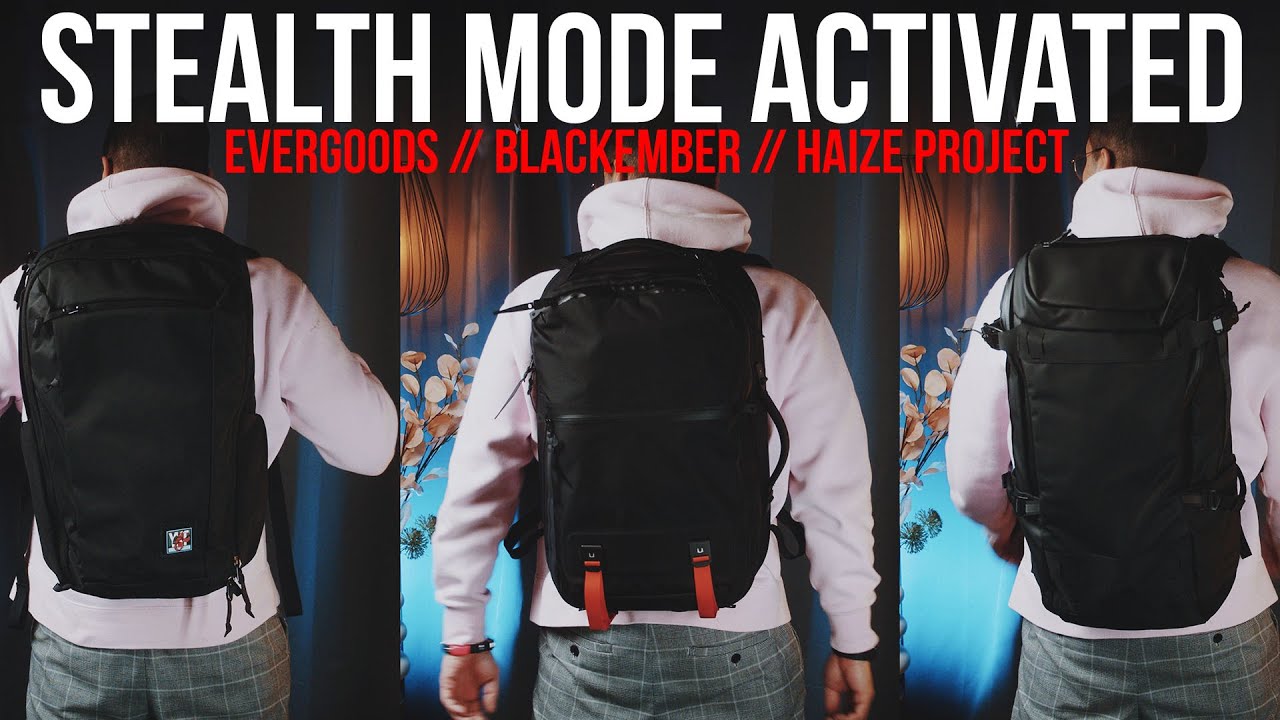 A Spy would want these bags. Blackember, Evergoods, Haize Project