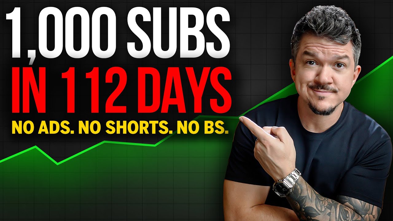 1,000 Subscribers in 112 Days | No Ads. No Shorts. Just Strategy.