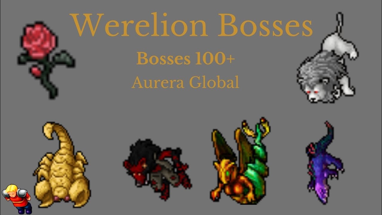 TIBIA BOSSES #5 werelions lvl 100+(muito fácil)