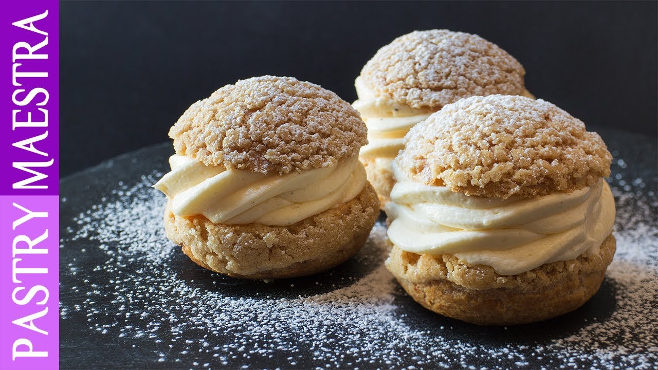 Cream Puffs Craquelin (Choux Craquelin) | Pastry Maestra