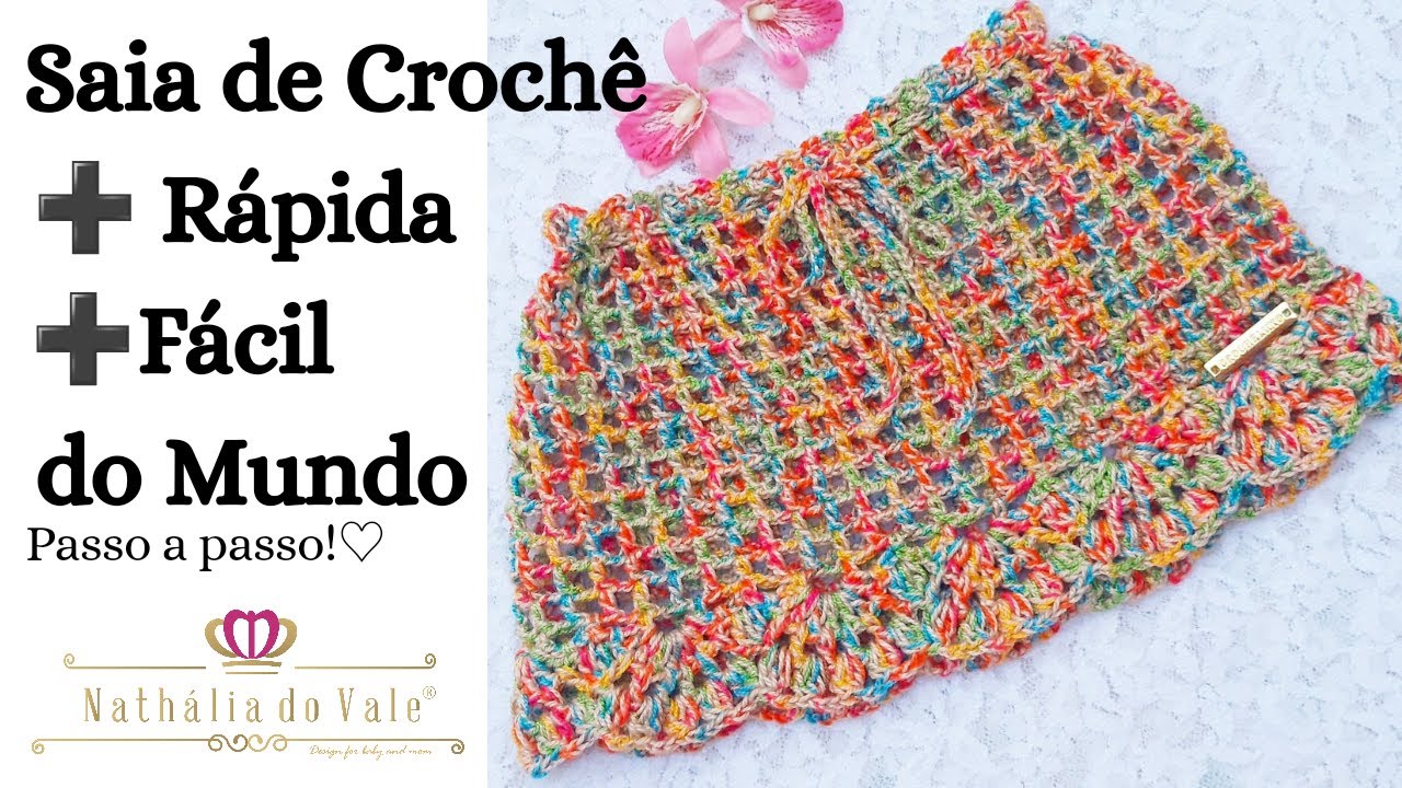 SAÍA DE CROCHÊ  ➕ RÁPIDA E FÁCIL DO MUNDO