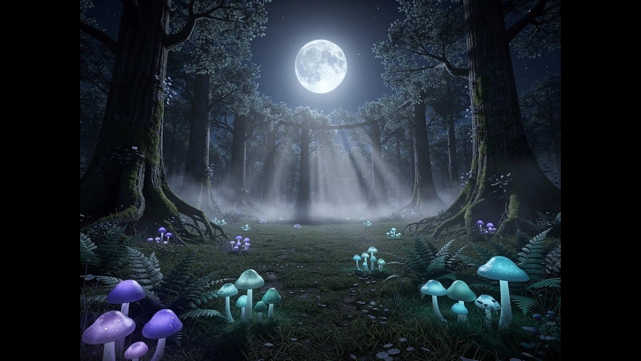 8 Hour Deep Sleep Meditation - Forest Moon 🌙 Peaceful Night Rest
