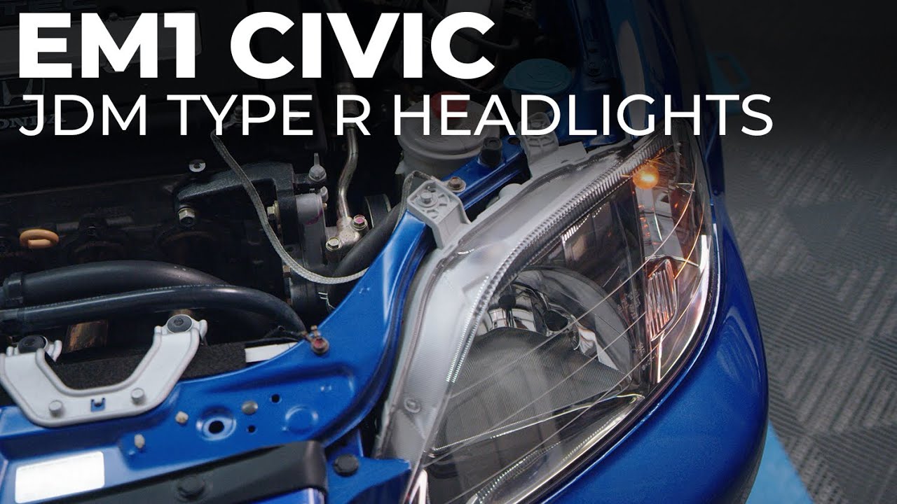 EM1 Civic Gets JDM Headlights