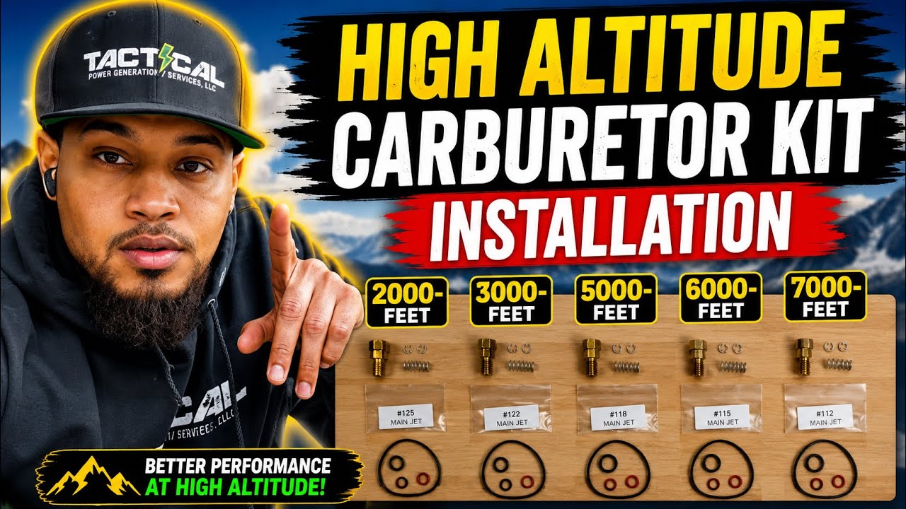 High Altitude Carburetor Main Jet Kit Installation