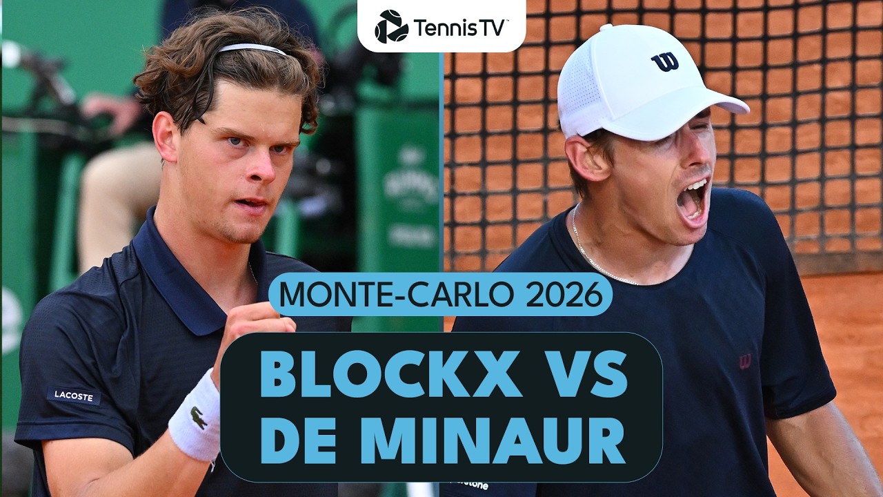 Alexander Blockx Faces Alex De Minaur 🔒 | Monte-Carlo 2026 Match Highlights