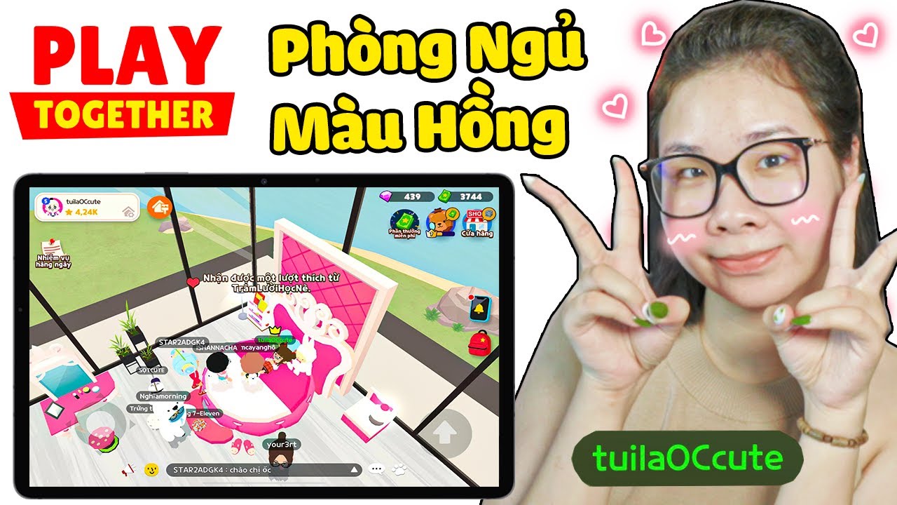 ỐC TV trang trí phòng ngủ FULL MÀU HỒNG và chụp ảnh cùng fan